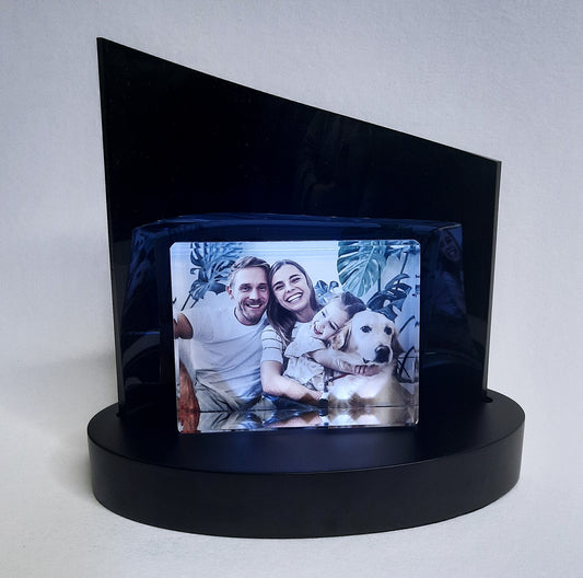 3D Glasfoto + Clarisso® LED Sockel