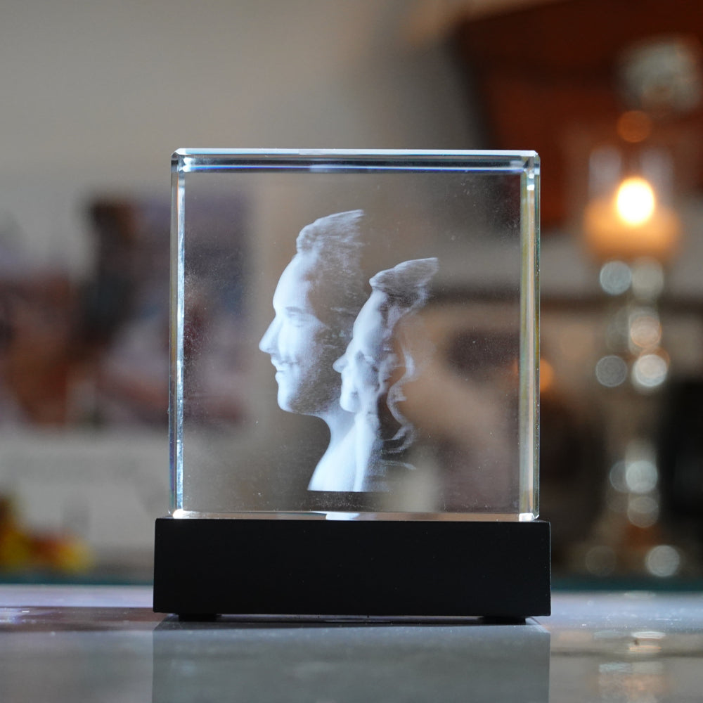 3D Glasfoto Würfel 60 x 60 x 60 mm