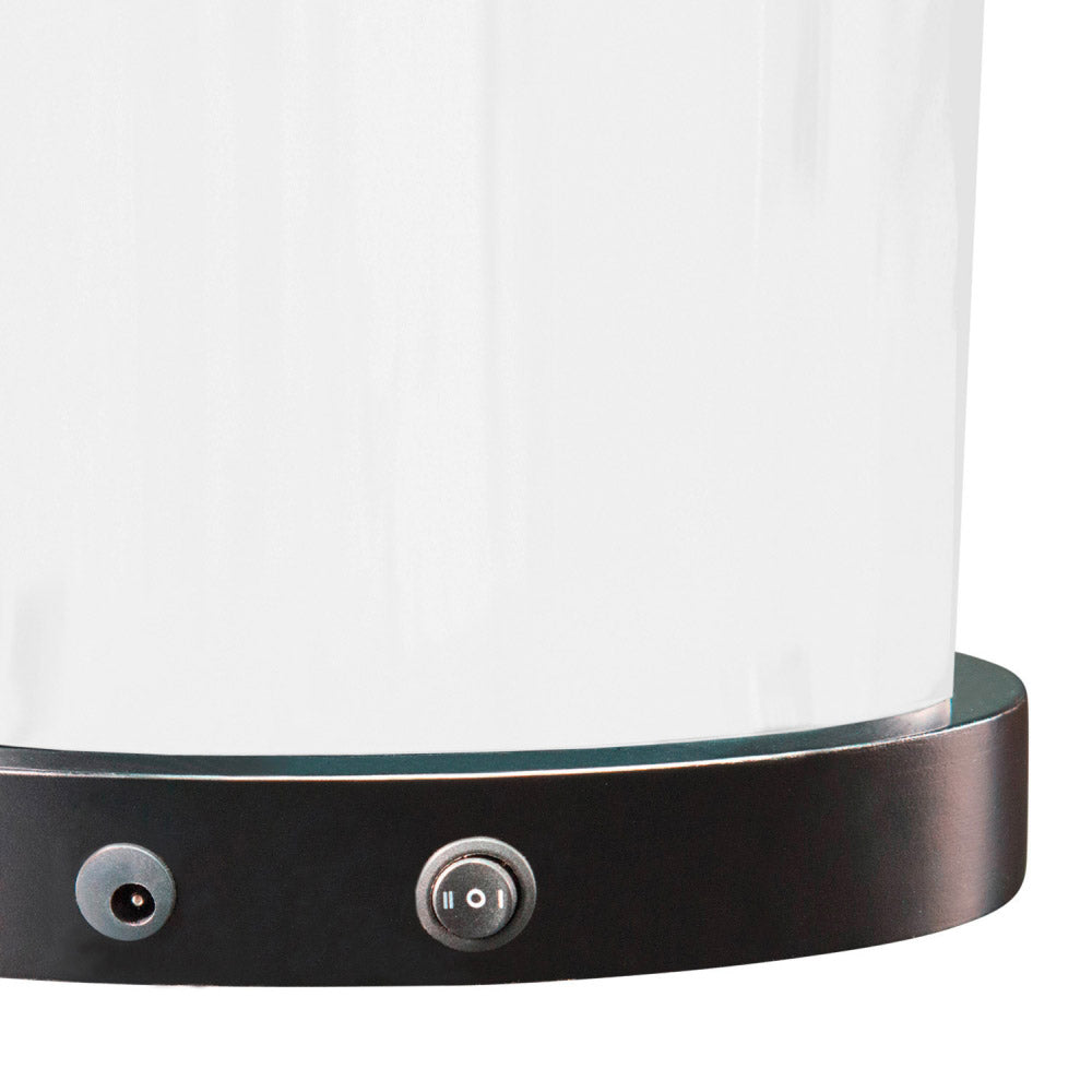 Clarisso LED Leuchtockel oval weiß
