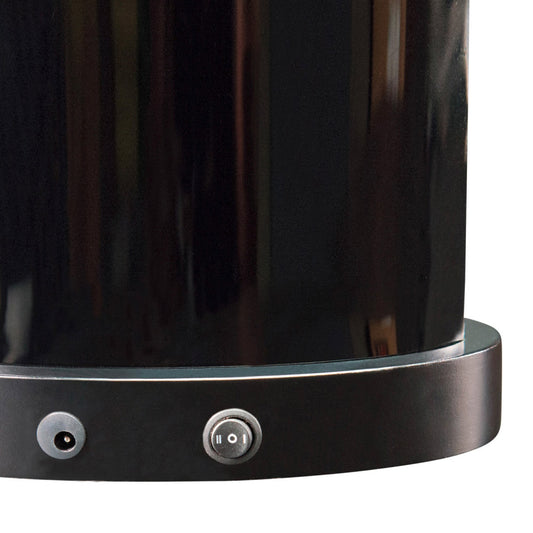 Clarisso LED Leuchtockel schwarz oval