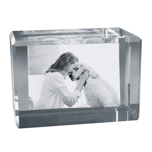 2D oder 3D Glasblock Foto als Portrait