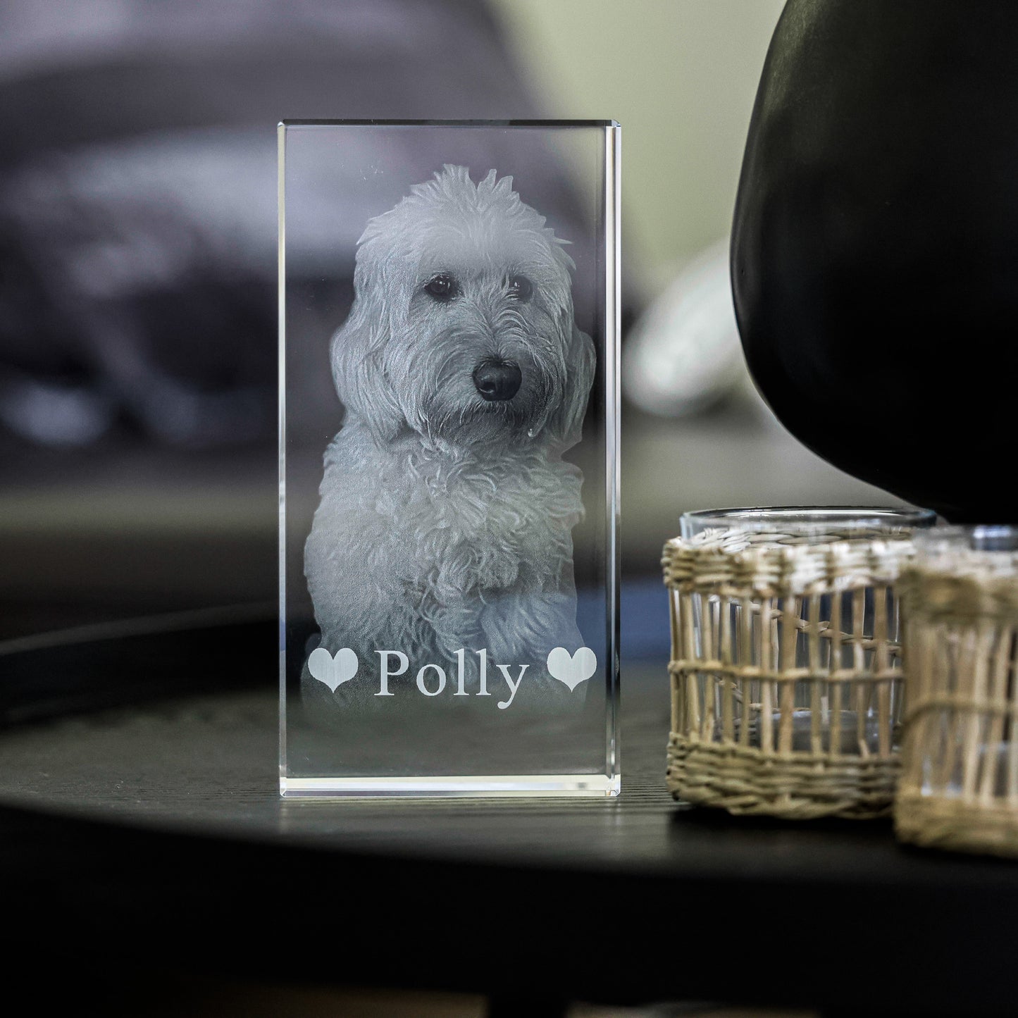 2D oder 3D Glasblock Foto als Portrait