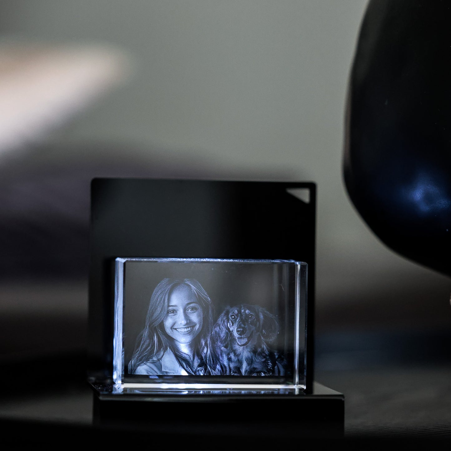 2D oder 3D Glasblock Foto als Portrait