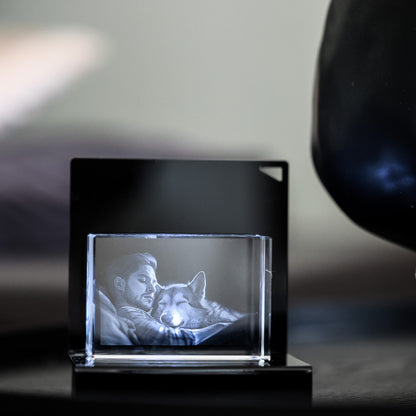 2D oder 3D Glasblock Foto als Portrait