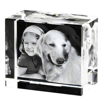 2D oder 3D Glasblock Foto als Portrait