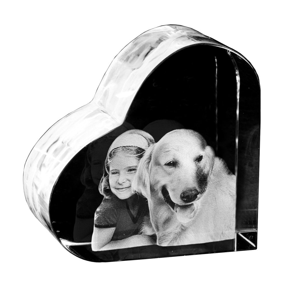 3D Foto im Glasherz