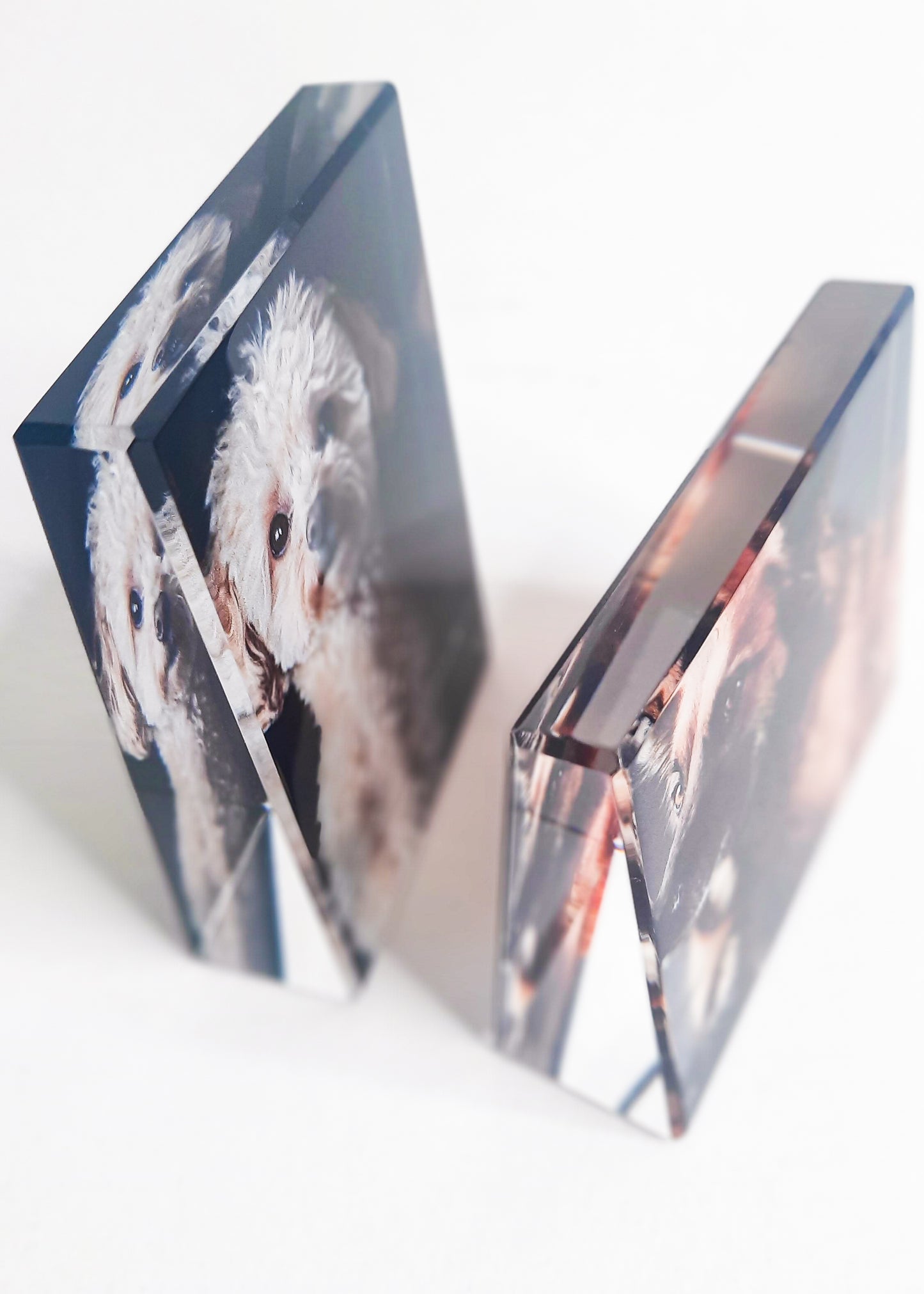 Glasframe mit Fotodruck - selbststehend